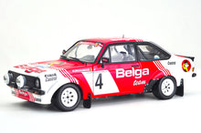 Load image into Gallery viewer, 1:18 Ford Escort RS1800 MKII – #4 Droogmans Robert /Joosten Ronny – Lotto Haspengouw Rally 1981