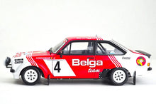 Load image into Gallery viewer, 1:18 Ford Escort RS1800 MKII – #4 Droogmans Robert /Joosten Ronny – Lotto Haspengouw Rally 1981