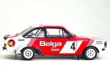 Load image into Gallery viewer, 1:18 Ford Escort RS1800 MKII – #4 Droogmans Robert /Joosten Ronny – Lotto Haspengouw Rally 1981
