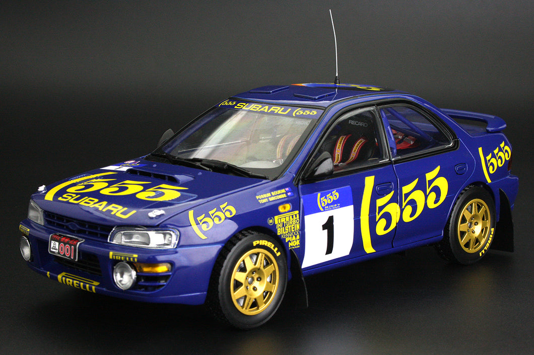 1:18 Subaru Impreza 555 – #1 P.Bourne/T.Sircombe - Winner 555 Hong Kong Beijing Rally 1994