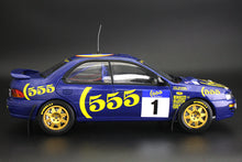 Load image into Gallery viewer, 1:18 Subaru Impreza 555 – #1 P.Bourne/T.Sircombe - Winner 555 Hong Kong Beijing Rally 1994