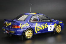 Load image into Gallery viewer, 1:18 Subaru Impreza 555 – #1 P.Bourne/T.Sircombe - Winner 555 Hong Kong Beijing Rally 1994