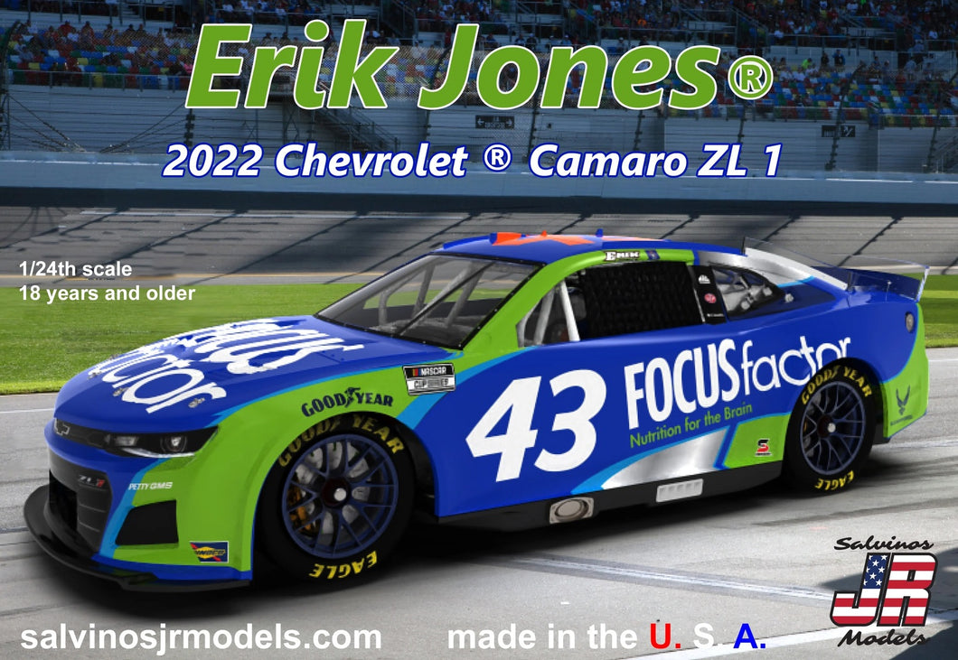 1:24 Erik Jones 2022 Chevrolet Camaro ZL1 - Salvinos Jr Models