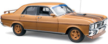 Load image into Gallery viewer, 1:18 Ford XY Falcon Phase 3 GT-HO 50th Anniversary Gold Livery
