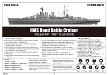 Load image into Gallery viewer, 1:200 HMS Hood Battle Cruiser