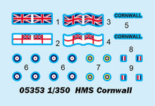 Load image into Gallery viewer, 1:350 HMS Cornwall