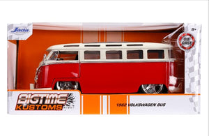 1:24 BigTime Kustoms - 1962 Volkswagen Bus - Red