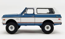 Load image into Gallery viewer, 1:18 1972 Chevy K/5 Blazer - Medium Blue Poly & White