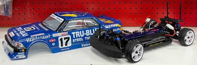1:10 XD Ford Falcon Tru-Blu Electric Brushed RC - Excellent RC - Ready To Run w/Radio