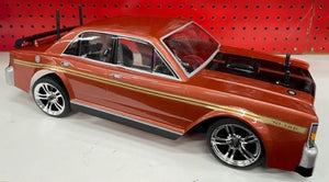 1:10 XY GHTO Ford Falcon Bronze Wine Electric Brushless RC - Excellent RC - Ready To Run w/Radio