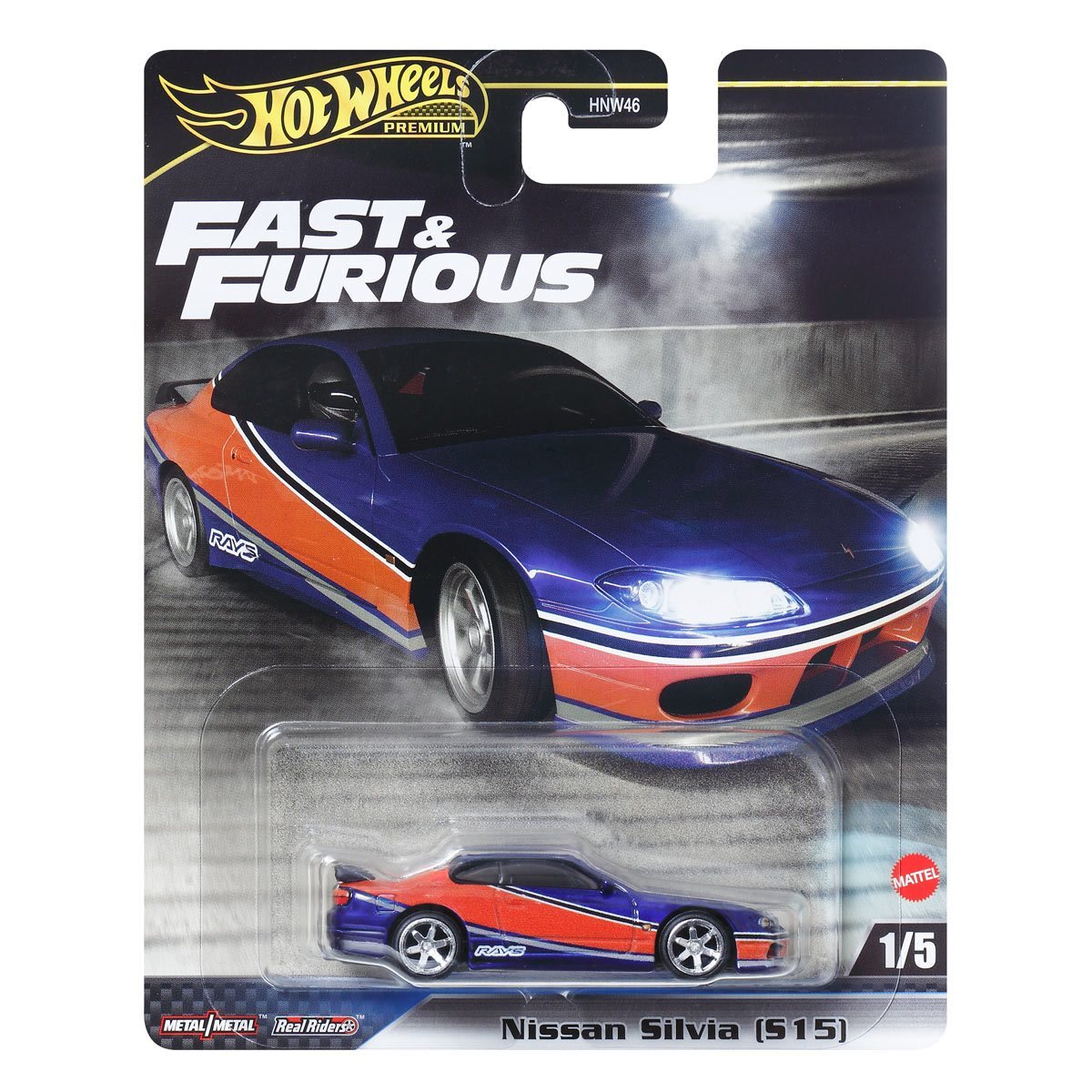 【エラー品】FAST&FURIOUS NISSAN SILVIA S15 Nissan Silvia S15 - Fast & Furious 1/5 - Hot Wheels Premium