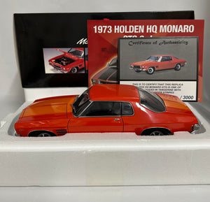 1:18 HQ GTS Monaro Tangerine with Lone O'Ranger Stripes