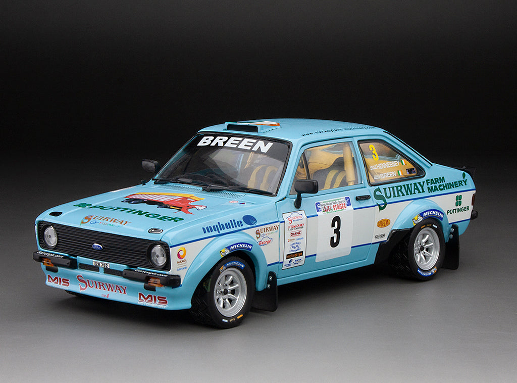 1:18 Ford Escort RS1800 – #3 C.Breen/V.Hennessey – Winner West Wales Rally Spares Jaffa Stages 2015