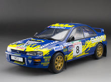 Load image into Gallery viewer, 1:18 Subaru Impreza 555 – #8 P.Bourne/C.Vincent – Rally of New Zealand 1997

