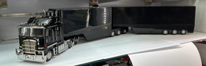 1:32 Kenworth K200 + A & B Trailers (Black)