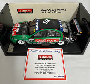 1:18 2004 OzEmail Racing Team #12 John Bowe BA Ford Falcon XR8