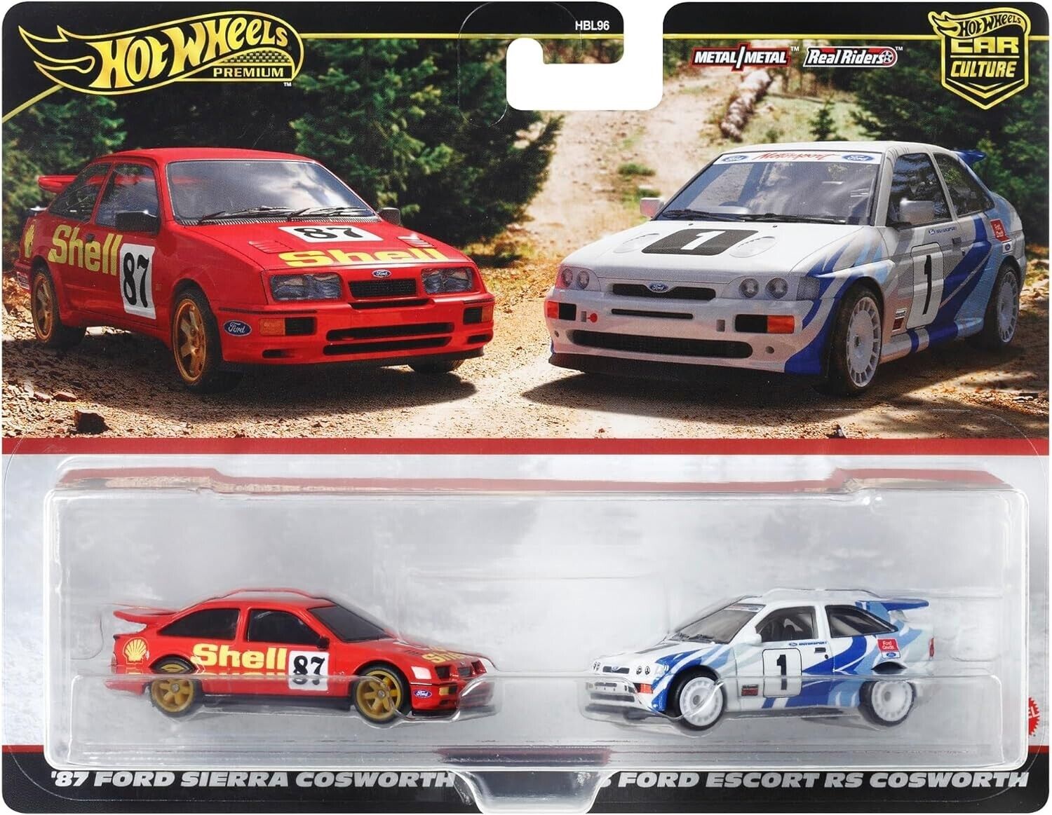 Hot Wheels Premium - '87 Ford Sierra Cosworth & '93 Ford escort RS