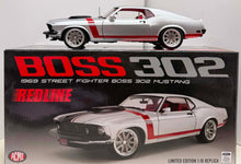 Load image into Gallery viewer, 1:18 1969 Street Fighter - Boss 302 Mustang - Silver
