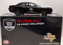Load image into Gallery viewer, 1:18 Dodge Challenger - Texas Highway Patrol
