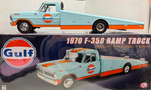Load image into Gallery viewer, 1:18 1970 F-350 Ramp Truck - Gulf Racing Team
