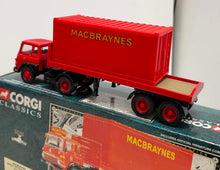 Load image into Gallery viewer, Corgi Classics - Macbraynes - Bedford TK Platform Trailer and Container
