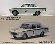 Load image into Gallery viewer, 1:18 1964 - Ford Cortina MKI - Sandown 6 Hour - Signed COA by Allan Moffat
