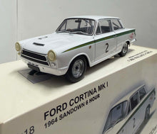 Load image into Gallery viewer, 1:18 1964 - Ford Cortina MKI - Sandown 6 Hour - Signed COA by Allan Moffat
