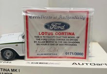 Load image into Gallery viewer, 1:18 1964 - Ford Cortina MKI - Sandown 6 Hour - Signed COA by Allan Moffat
