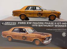 Load image into Gallery viewer, 1:18 1970 - Ford XW Falcon Phase II GT-HO Bathurst Winner - with COA
