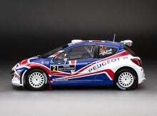 Load image into Gallery viewer, 1:18 Peugeot 207 S2000 – #2 K.Meeke/P.Nagle – 3rd Rally of Scotland 2010
