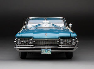 1:18 1959 Oldsmobile “98” Open Convertible – Aqua Mist Metallic/ Polaris White