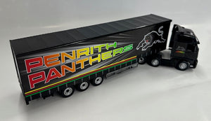 1:50 Volvo Prime mover & Curtain Side Trailer (Panthers)