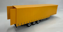 Load image into Gallery viewer, 1:50 Volvo Prime mover &amp; Curtain Side Trailer (Yellow)
