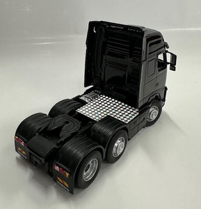 1:50 Volvo Prime mover & Curtain Side Trailer (Black)