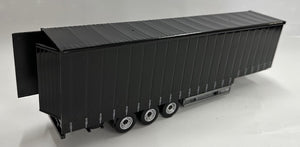 1:50 Volvo Prime mover & Curtain Side Trailer (Black)