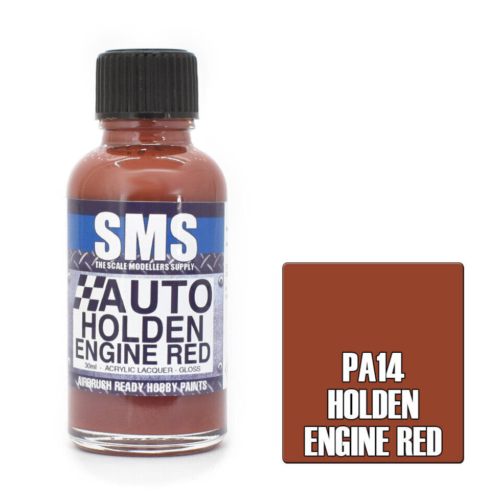 PA14 Holden Engine Red