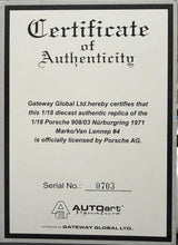 Load image into Gallery viewer, 1:18 Scale Replica Porsche 908/03 With Certificate of Authenticity
