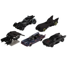 Load image into Gallery viewer, Hot Wheels Premium Batman Bundle: 5 Fan-Favorite Batmobiles
