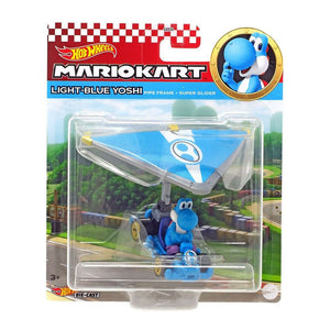 Mario Kart Pipe Fram Super Glider - Light Blue Yoshi - Hot Wheels