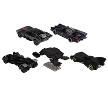 Load image into Gallery viewer, Hot Wheels Premium Batman Bundle: 5 Fan-Favorite Batmobiles
