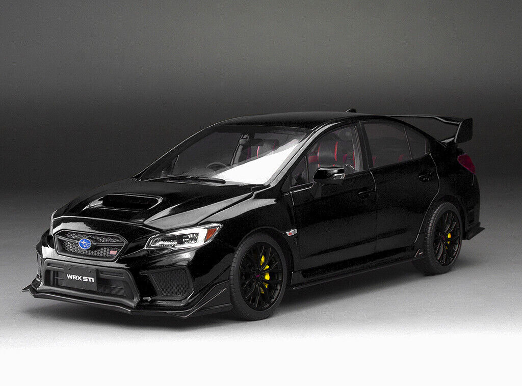 1:18 Subaru WRX Sti 2018 Customised Ver - Crystal Black Silica