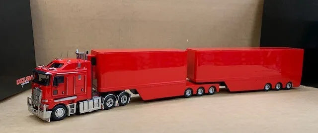 1:32 Kenworth K200 + A & B Trailers (Red) – Exclusive