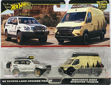 Load image into Gallery viewer, Hot Wheels Premium - &#39;05 Toyota Land Cruiser Prado &amp; Mercedes-Benz Sprinter Tourer
