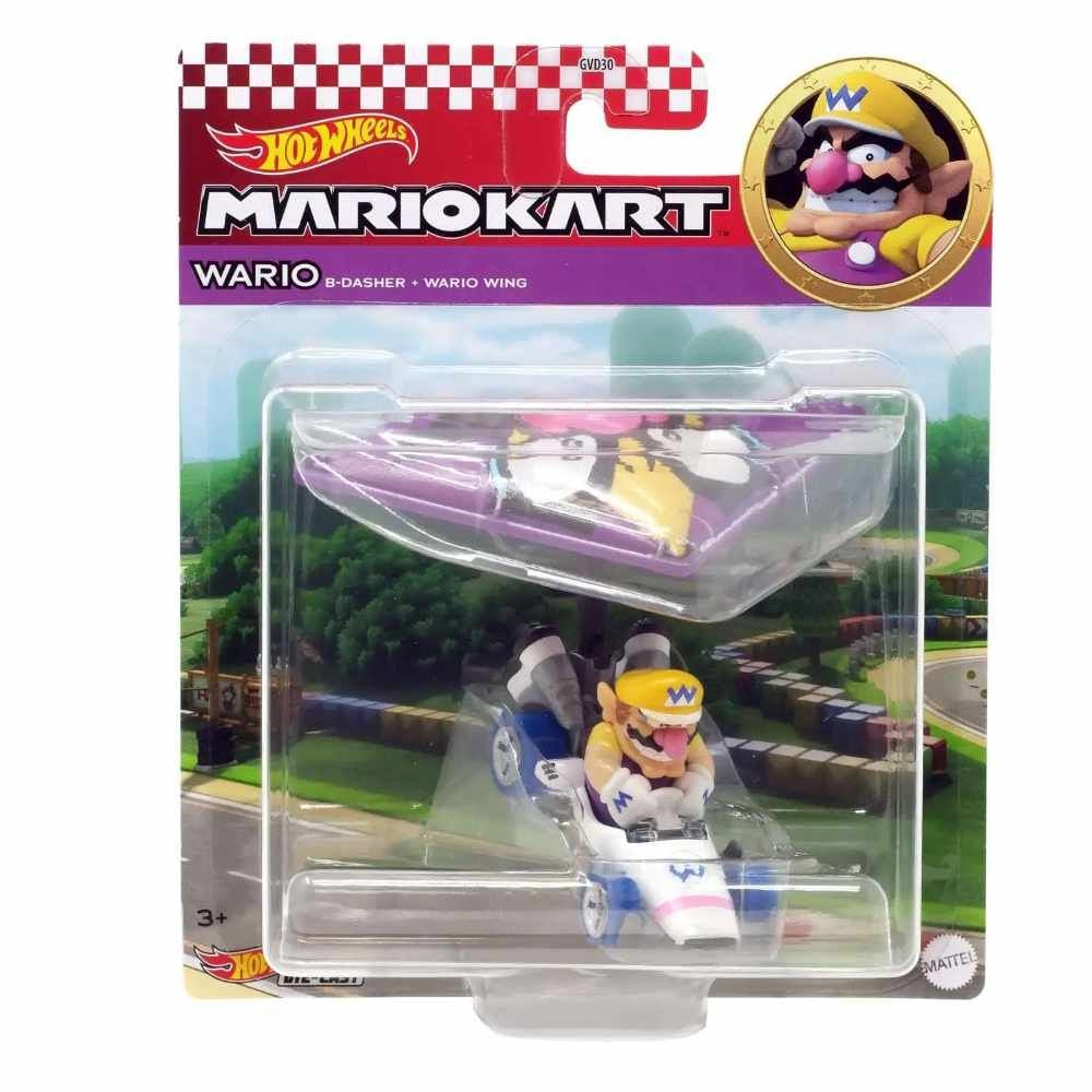 Mario Kart B-Dasher Wario Wing - Wario - Hot Wheels – Exclusive ...