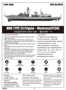 1:700 HMS Type 23 Frigate - Montrose (F236)