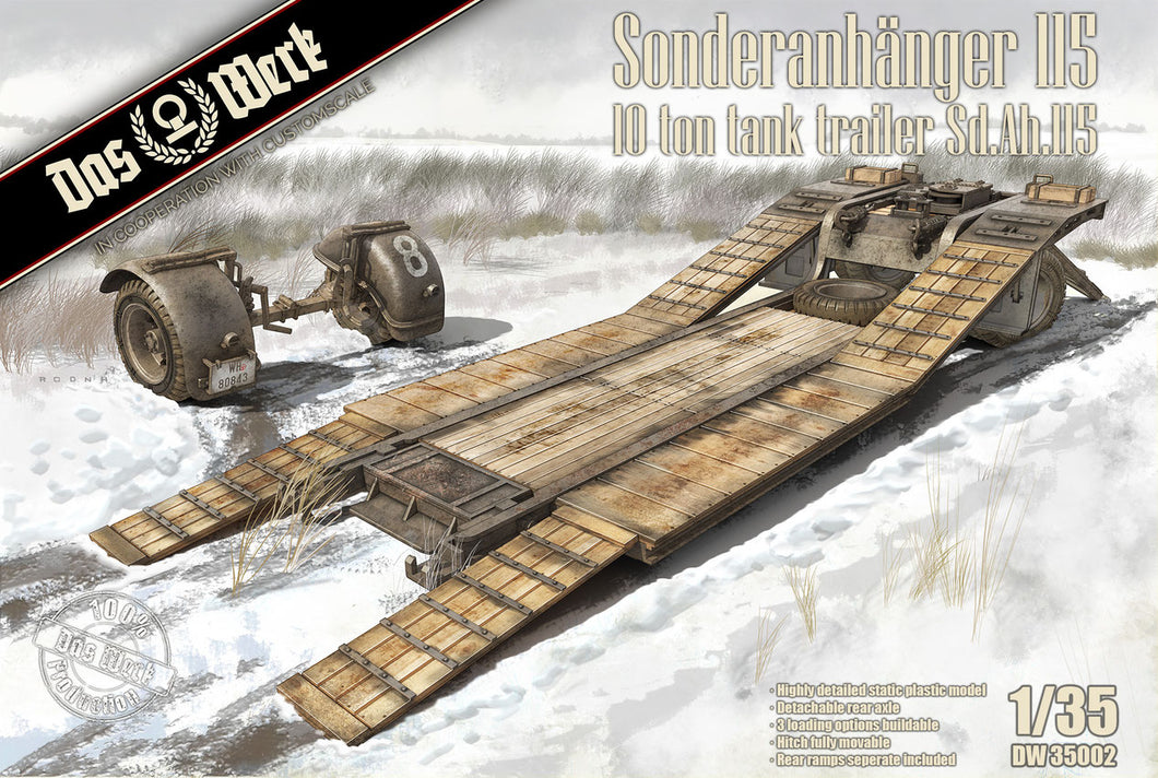 1:35 German 10 Ton Tank Trailer - Sonderanhänger 115