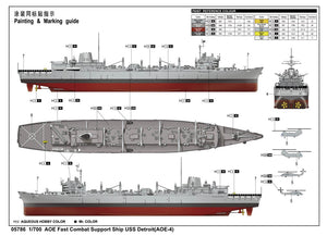 1:700 AOE Fast Combat Support Ship USS Detroit(AOE-4)