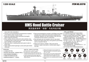 1:200 HMS Hood Battle Cruiser