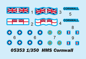 1:350 HMS Cornwall