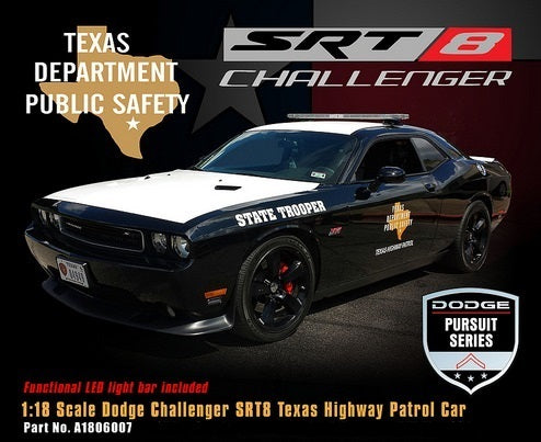 1:18 ACME Dodge Challenger Texas Highway Patrol